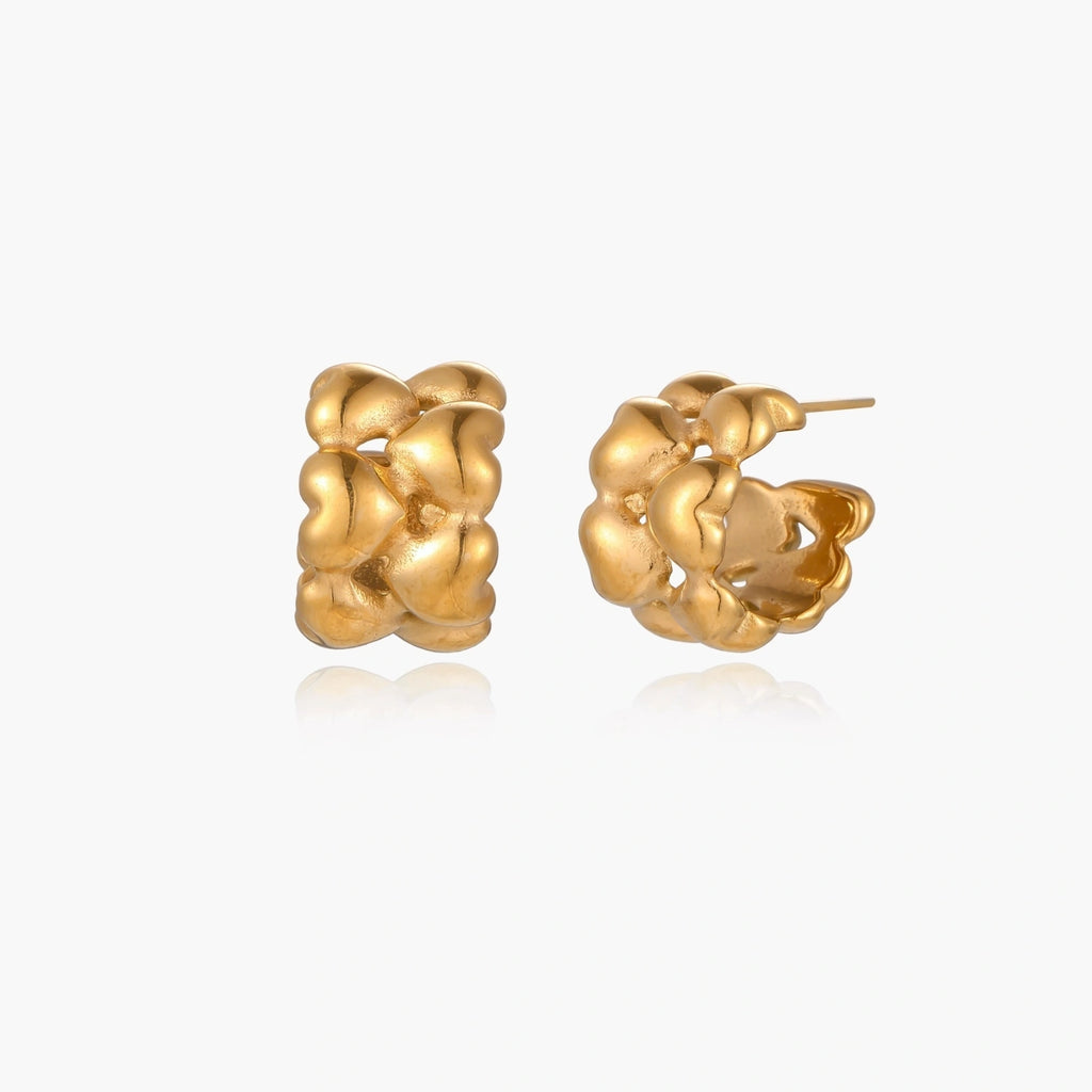 Braided Bliss Hoops | Conrad Collective Permanent Jewelry