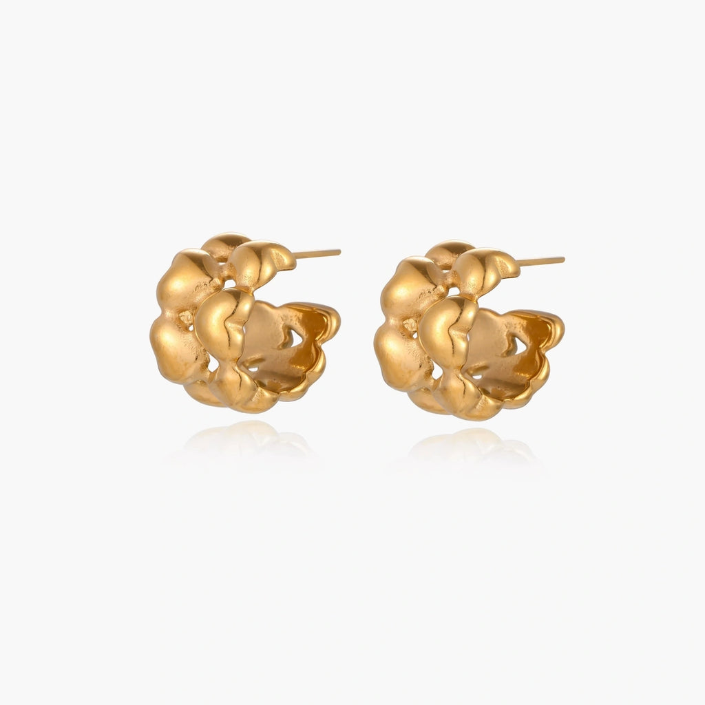 Braided Bliss Hoops | Conrad Collective Permanent Jewelry