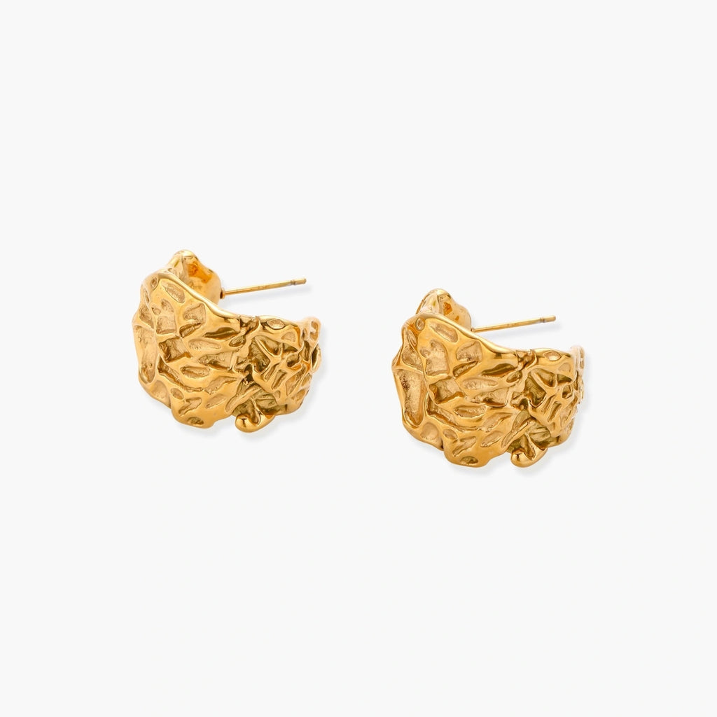 Molten Gold Hoops | Conrad Collective Permanent Jewelry