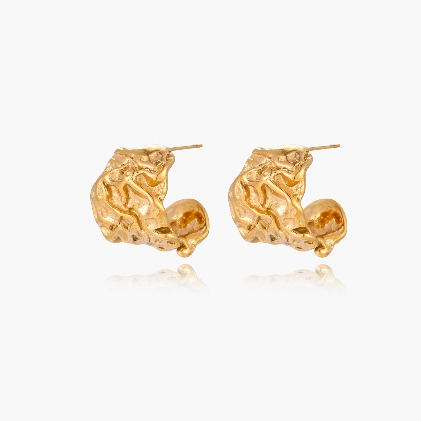 Molten Gold Hoops | Conrad Collective Permanent Jewelry