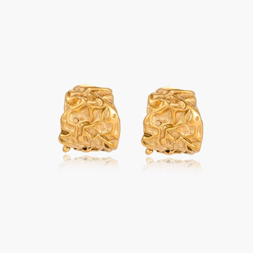 Molten Gold Hoops | Conrad Collective Permanent Jewelry